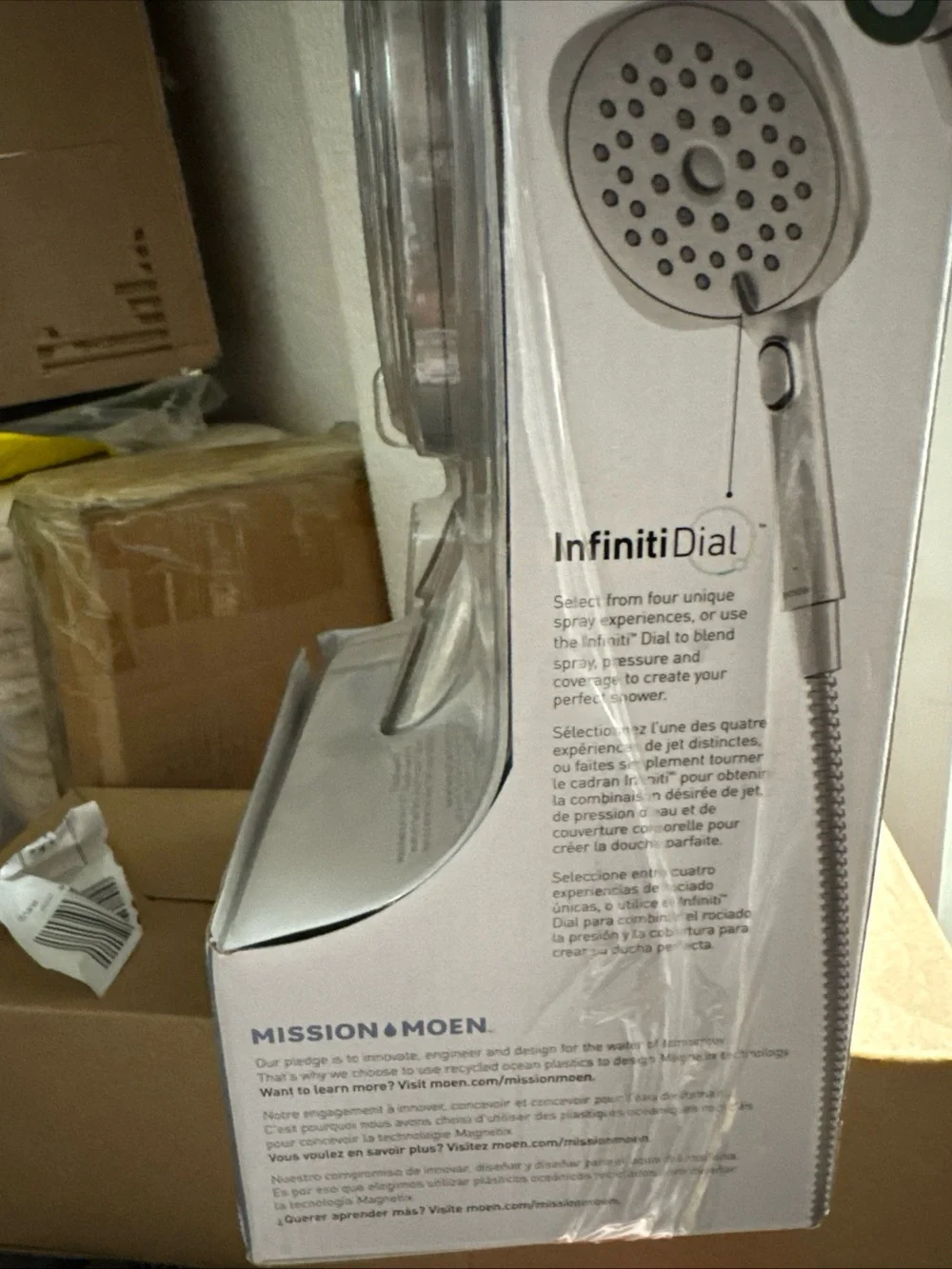 Moen Verso Magnetix Handheld Shower Head Brushed Nickel Infiniti Dial Open Box